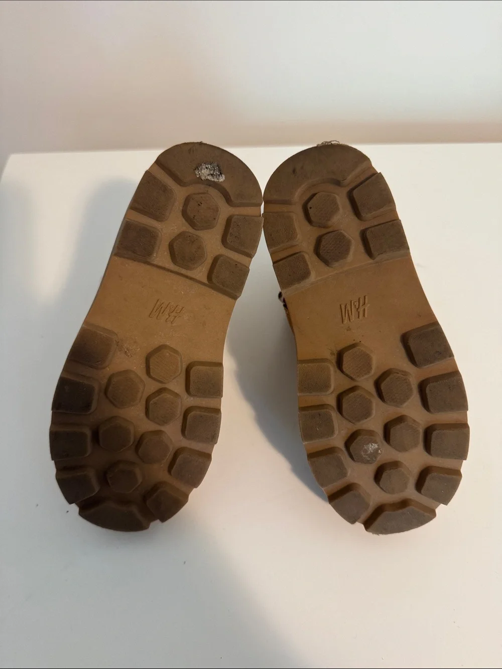 Kids Tan Lace-Up Lined Boots